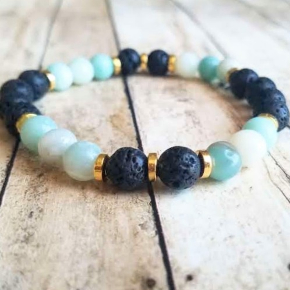 8" Amazonite Diffuser Bracelet